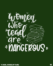 Women who read are dangerous printed hoodies