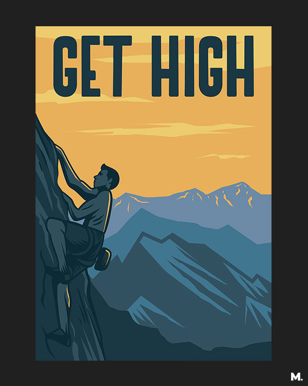 printed t shirts - Get high - MUSELOT