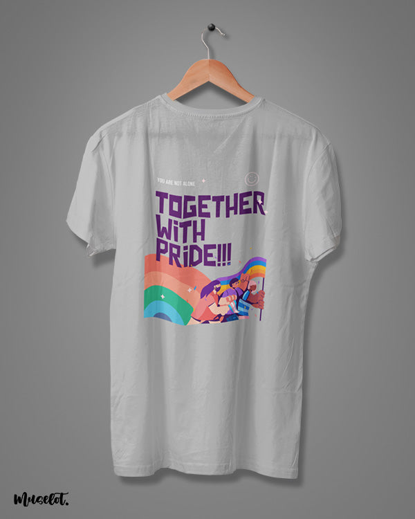 Together with pride printed t shirts