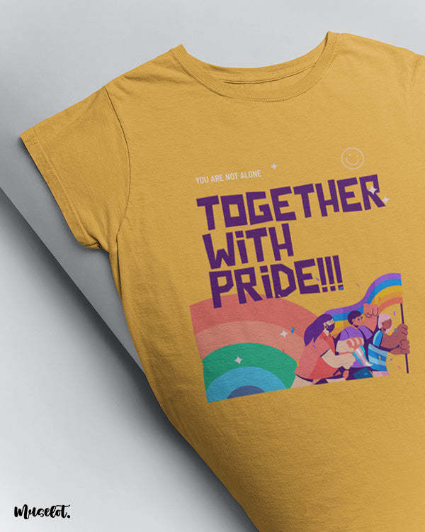 Muselot's Together with pride printed t shirts for LGBTQ pride. 