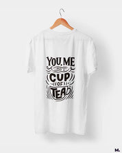 You, me and a cup of tea printed t shirts