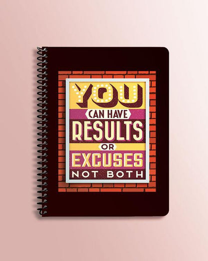 Printed notebooks - Either results or excuses  - MUSELOT