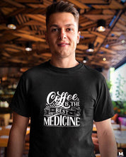 printed t shirts - Coffee is the best medicine  - MUSELOT
