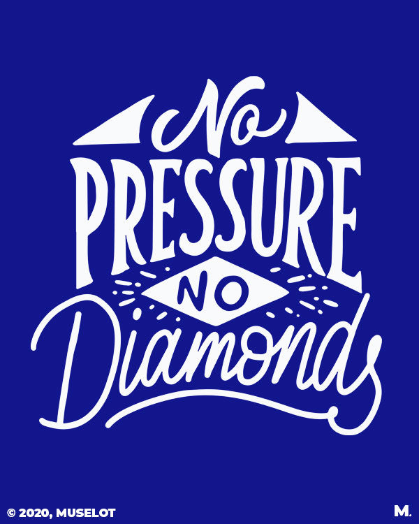 No pressure, no diamonds - a famous quote by Thomas Carlyle.
