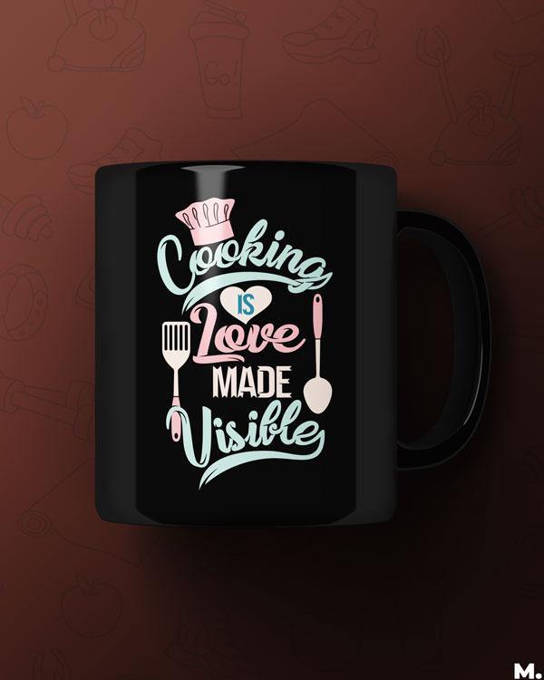 Printed mugs - Cooking is visible love  - MUSELOT