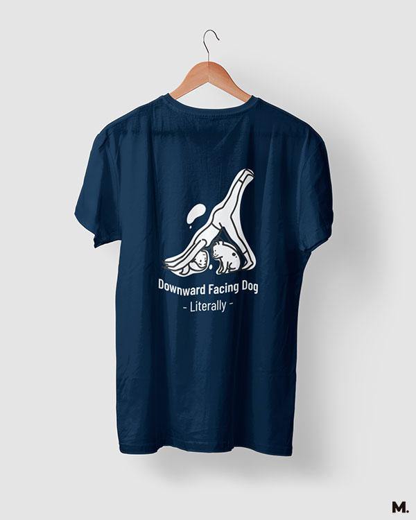 printed t shirts - Downward facing dog - Literally!  - MUSELOT