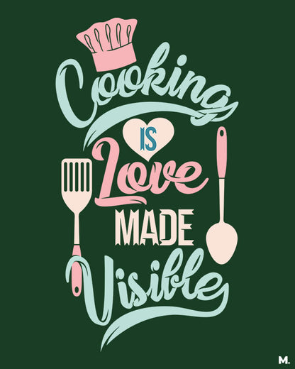 Printed hoodies - Cooking is visible love - MUSELOT