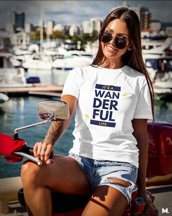 printed t shirts - It's a wanderful life  - MUSELOT