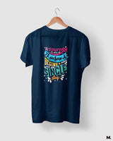 Journey of 1000 miles printed t shirts