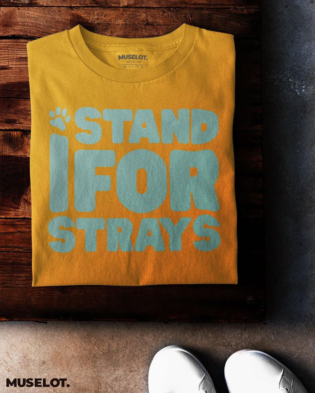 printed t shirts - I stand for strays  - MUSELOT