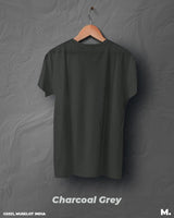 Charcoal grey plain mens t shirt
