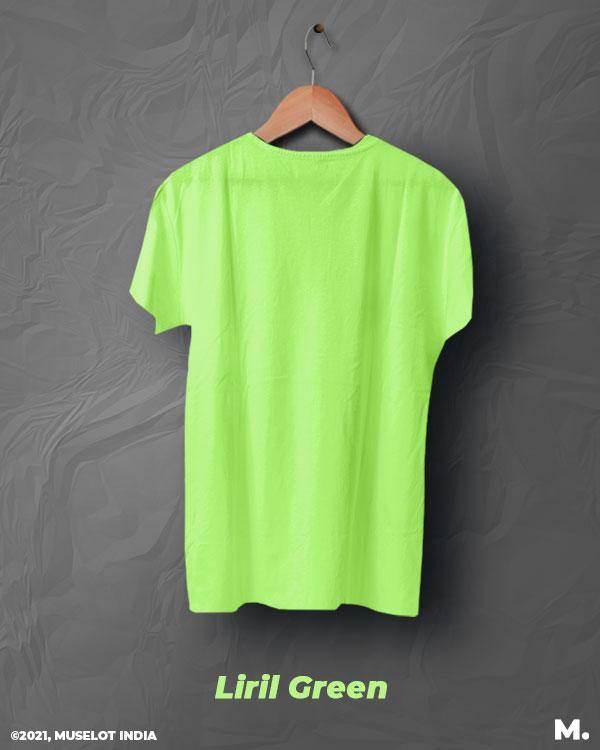 plain t shirts - Green plain t shirt for men  - MUSELOT