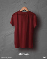 Plain maroon t shirt for men