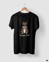 Pitbull dad printed t shirts