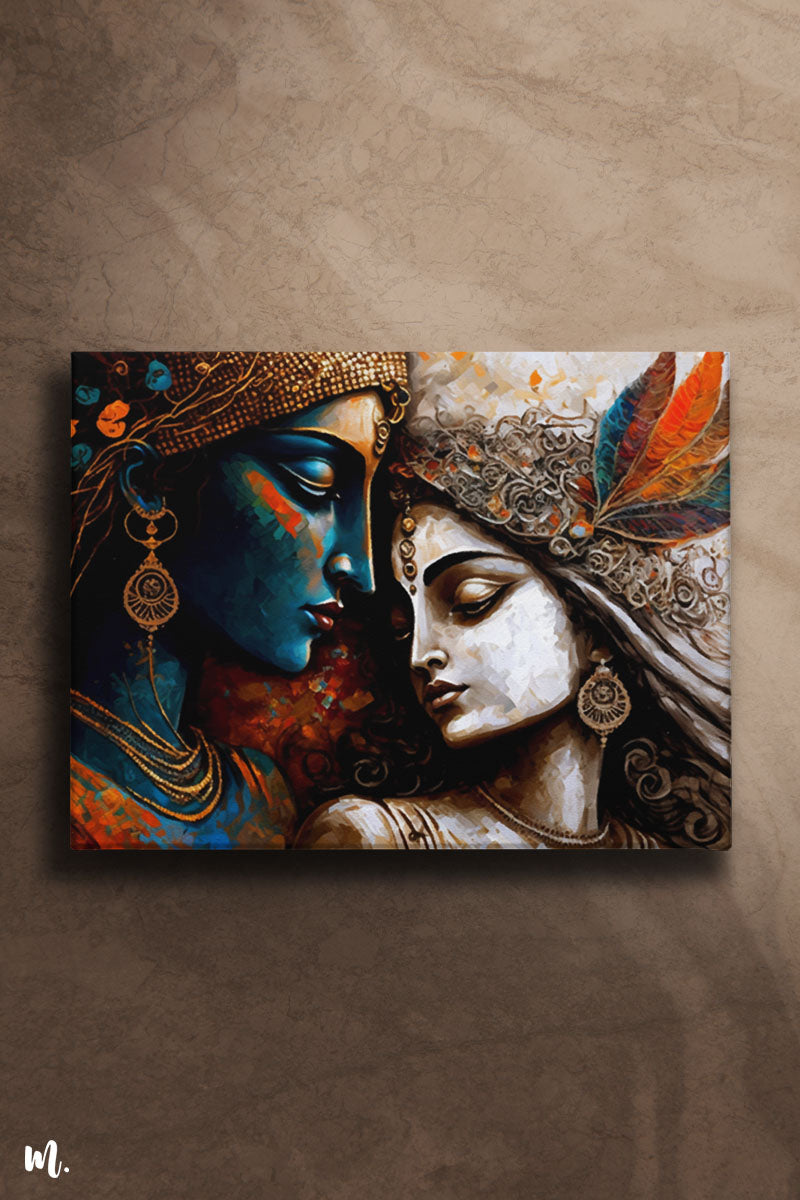 Radha Krishna Abstract Art