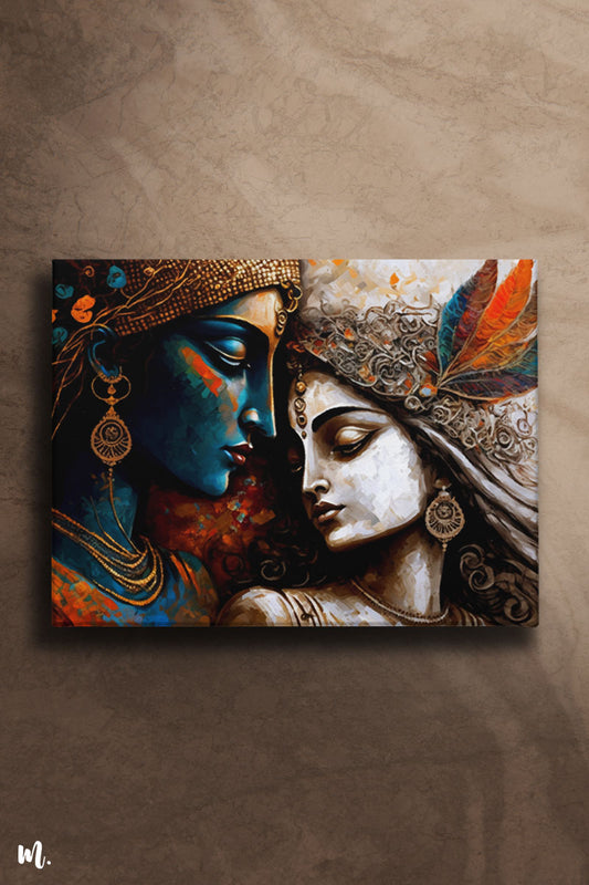 Radha Krishna Abstract Art