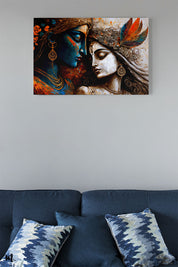 Radha Krishna Abstract Art