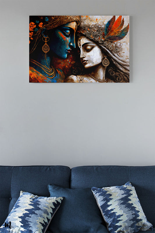 Radha Krishna Abstract Art